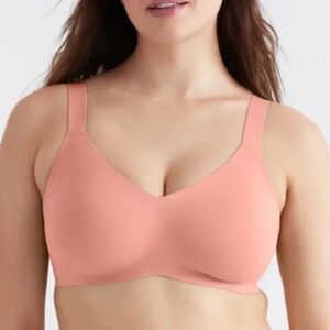Knix Evolution V-neck Padded Bra Sz 6+ Pink Ginger